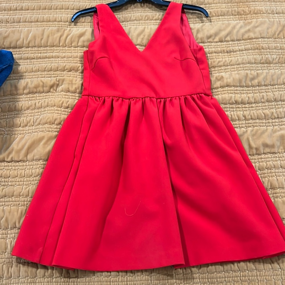 Super cute red dress!